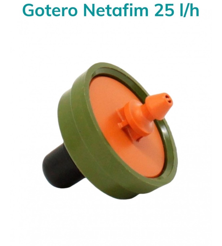 GOTERO AUTOCOMPENSANTE NETAFIM 25L/H BOLSA 25 UNIDADES