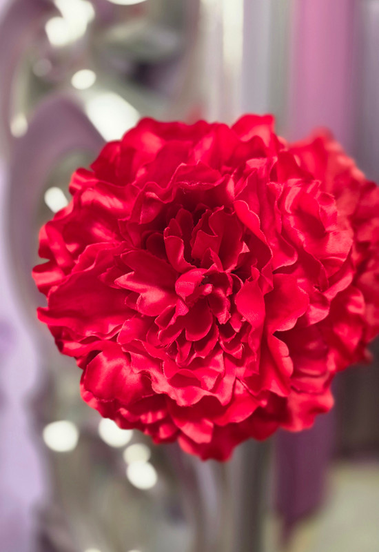 Peonia roja grande