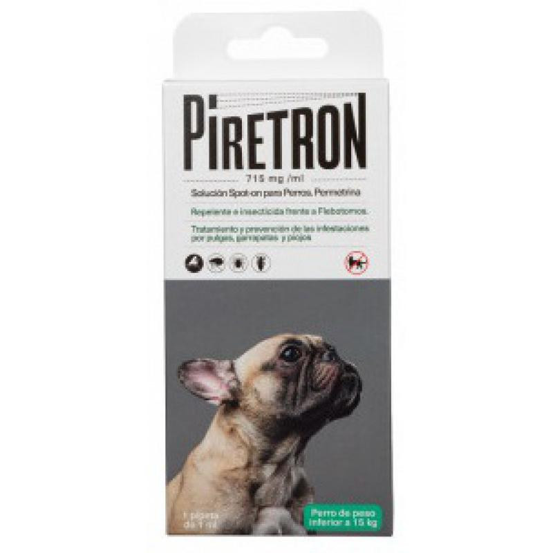 Piretron Spot On 1 ml Pipeta Antiparasitaria para perros
