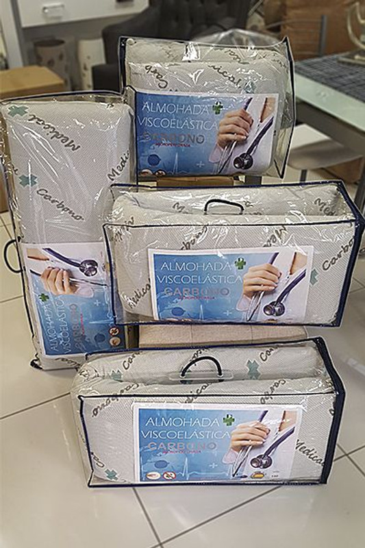ALMOHADA VISCOELASTICA MEDICAL CARBONO PERFORADO