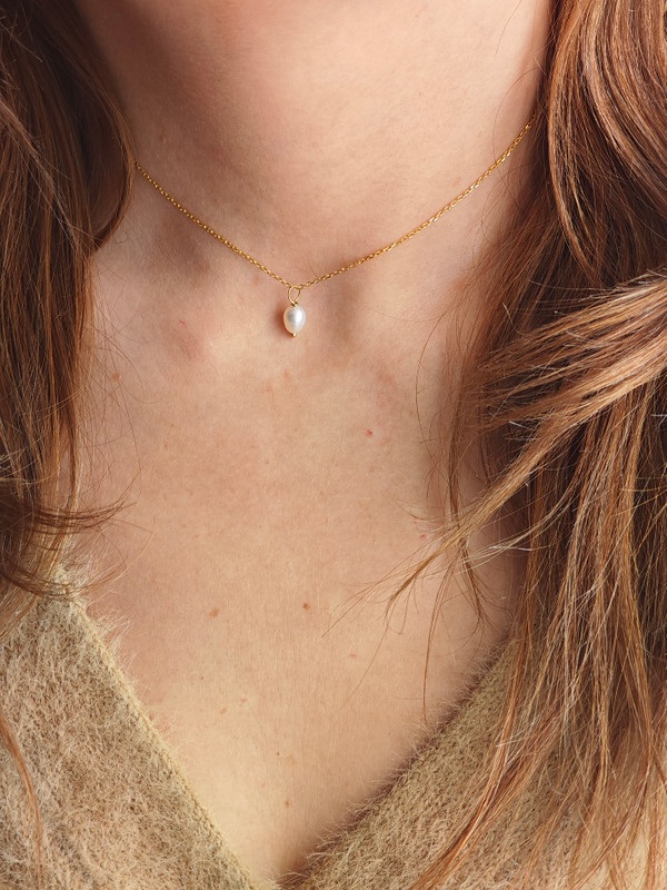 Collar Perla Cultivada Oro