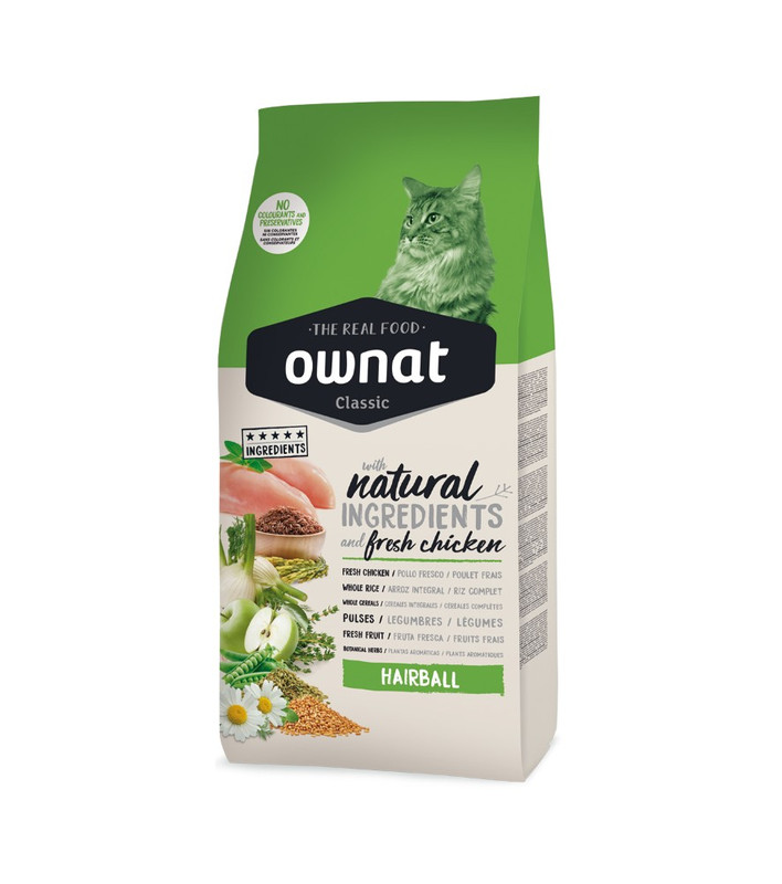 Pienso gato Ownat Classic Bola Pelo 1'5kg