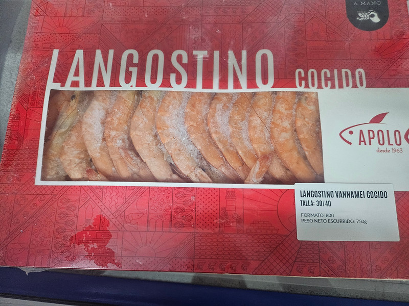 Langostino cocido